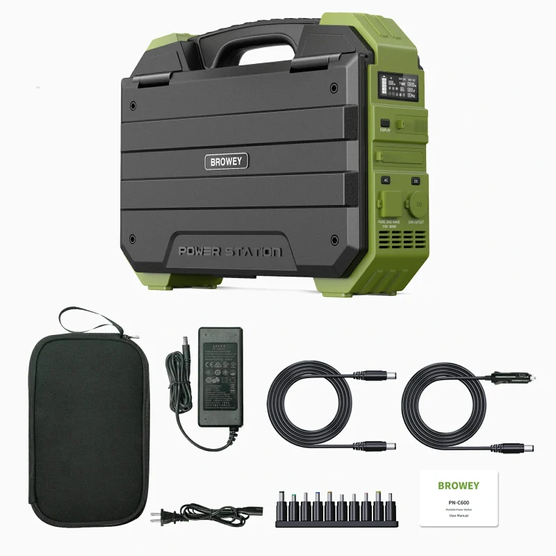 BROWEY C600 – Portable Power Station with Solar Panel - Image 8