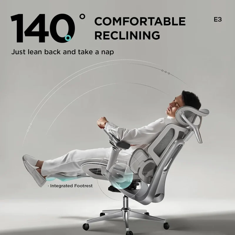PRO ERGONOMIC OFFICE CHAIR (WITH FOOTREST) - Image 11