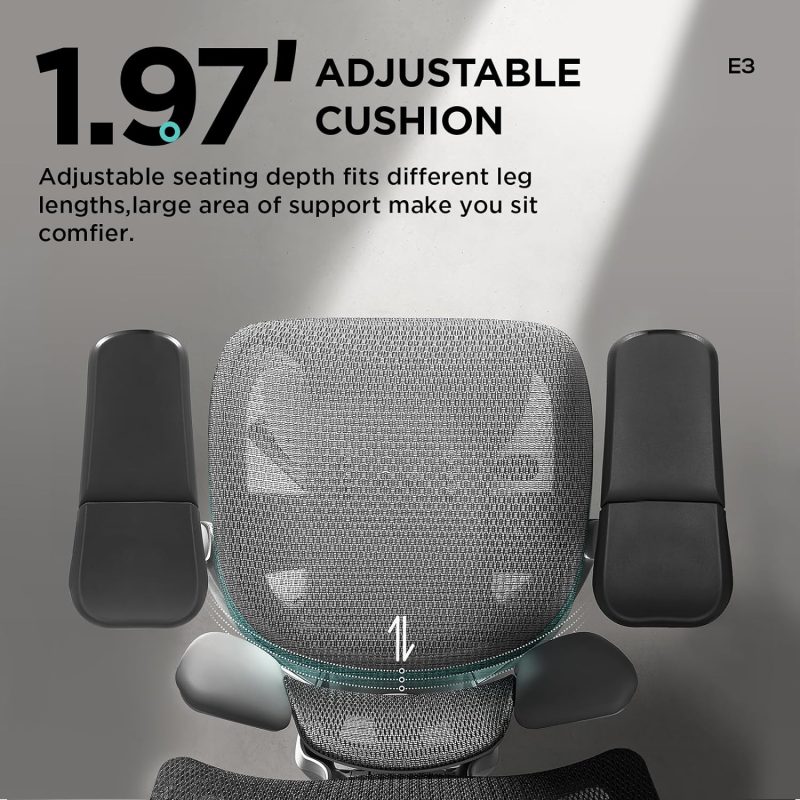 PRO ERGONOMIC OFFICE CHAIR (WITH FOOTREST) - Image 6
