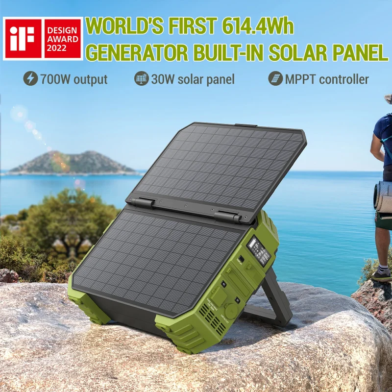 BROWEY C600 – Portable Power Station with Solar Panel - Image 2