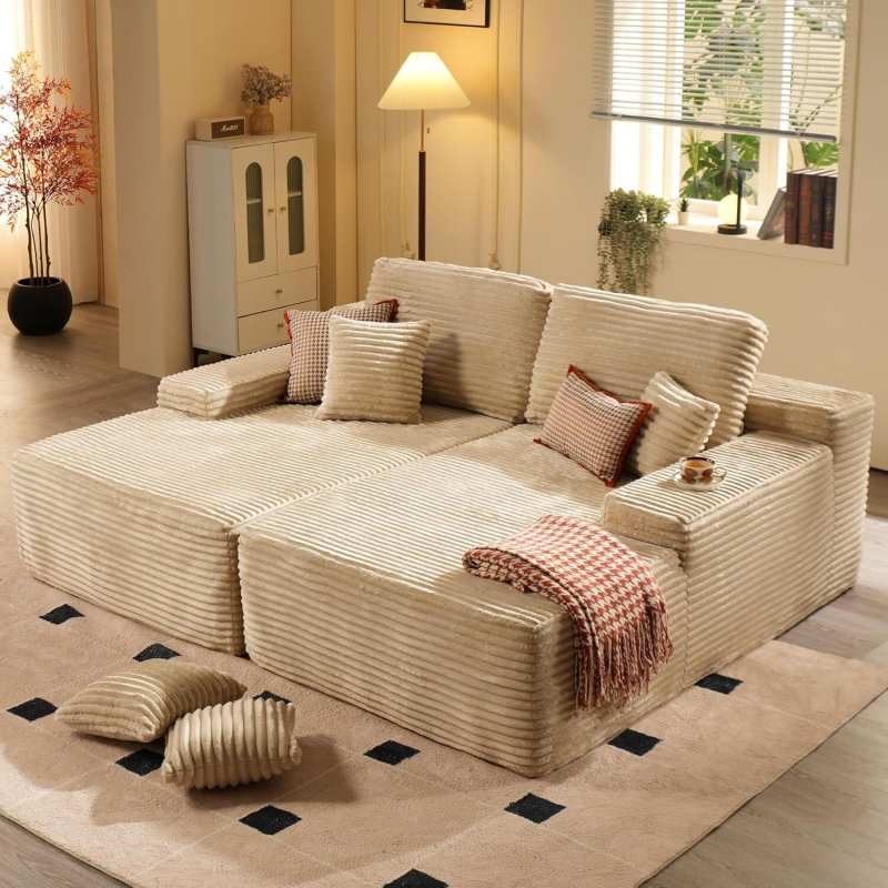 Clearance Sale-81" Boneless Sofa(Both Sides) - Image 2