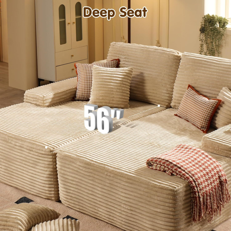 Clearance Sale-81" Boneless Sofa(Both Sides) - Image 4