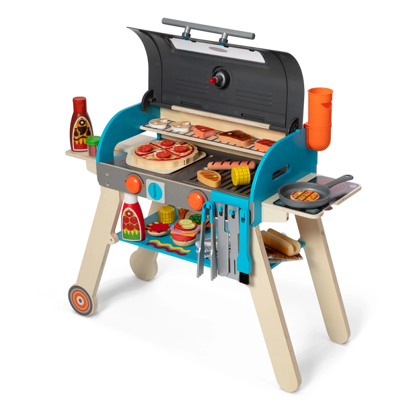 Clearance Sale-Deluxe Grill & Pizza Oven Play Set