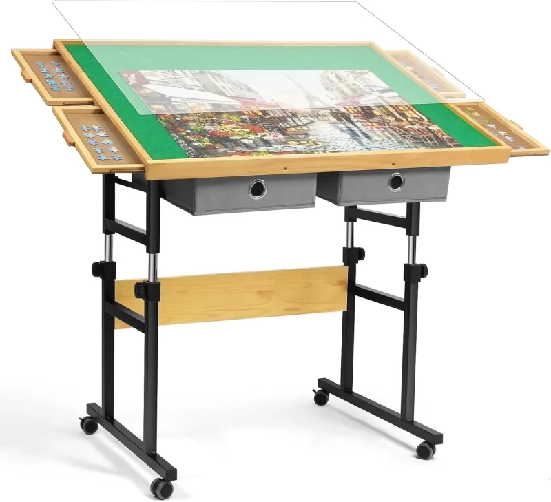 🔥 CLEARANCE SALE 🔥ALL4JIG JIGSAW PUZZLE TABLE WITH LEGS - Image 3
