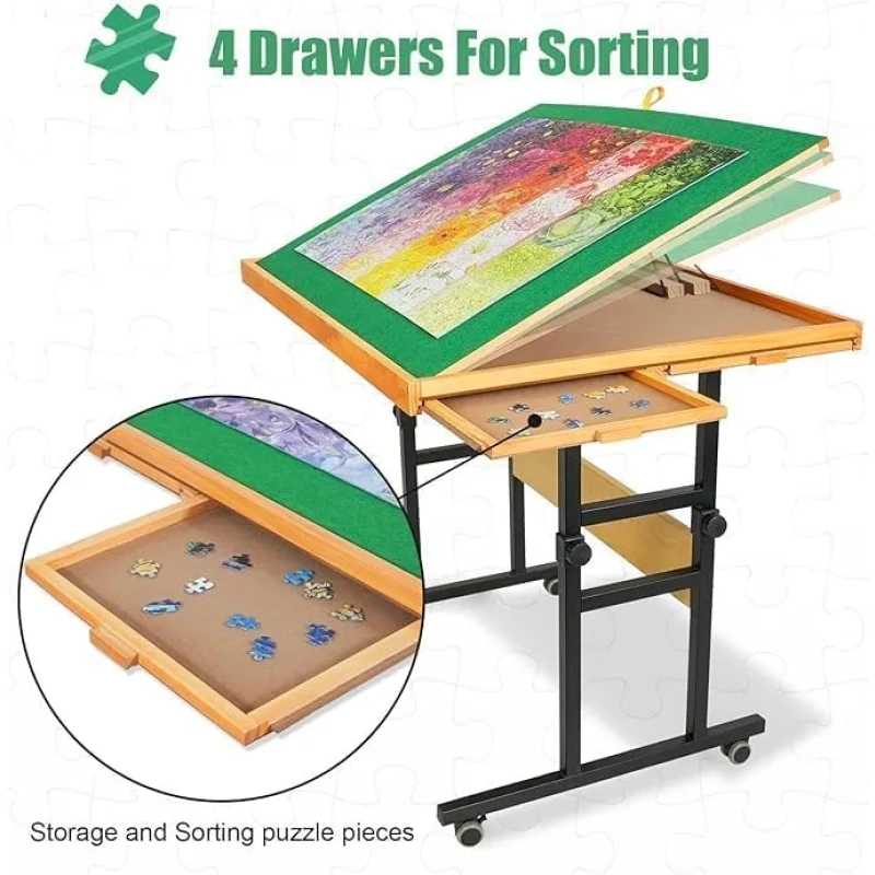 🔥 CLEARANCE SALE 🔥ALL4JIG JIGSAW PUZZLE TABLE WITH LEGS - Image 6