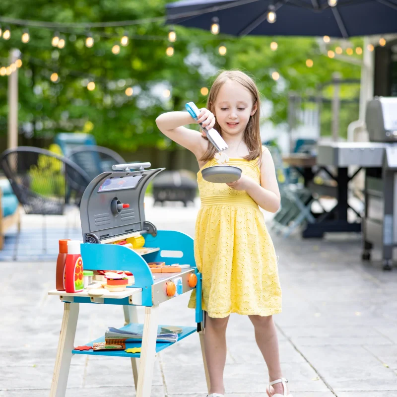 Clearance Sale-Deluxe Grill & Pizza Oven Play Set - Image 6