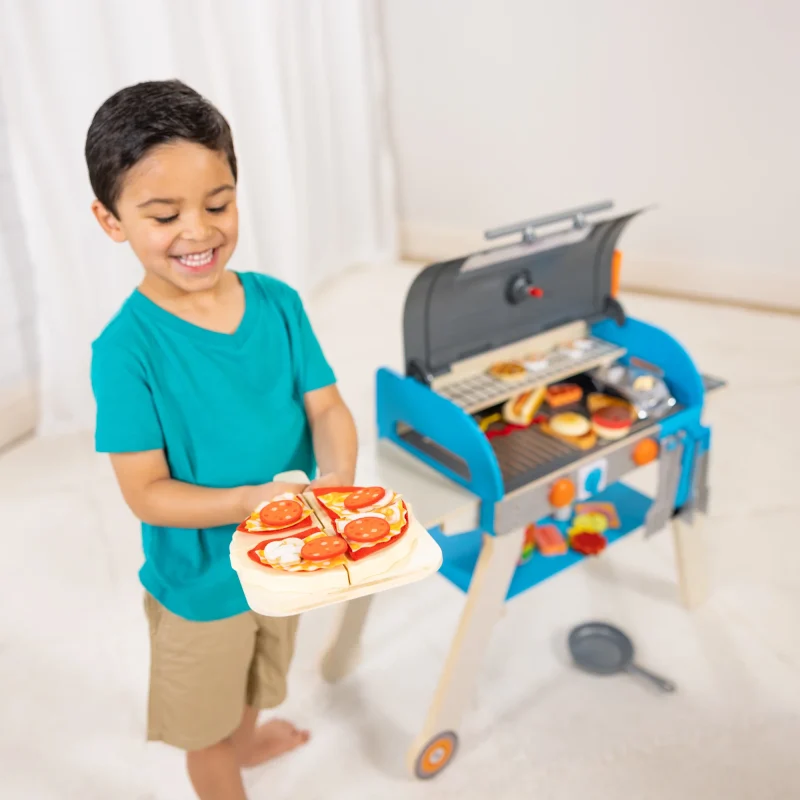 Clearance Sale-Deluxe Grill & Pizza Oven Play Set - Image 8