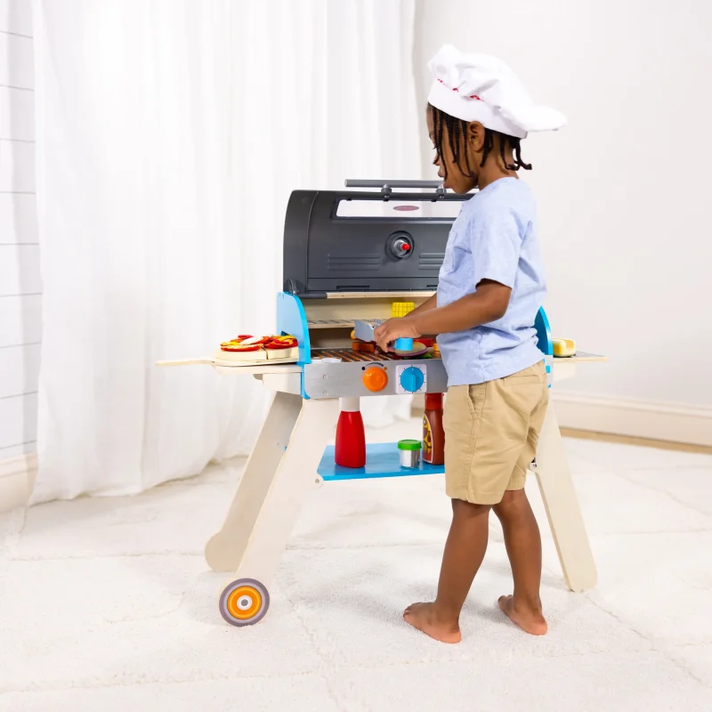 Clearance Sale-Deluxe Grill & Pizza Oven Play Set - Image 9