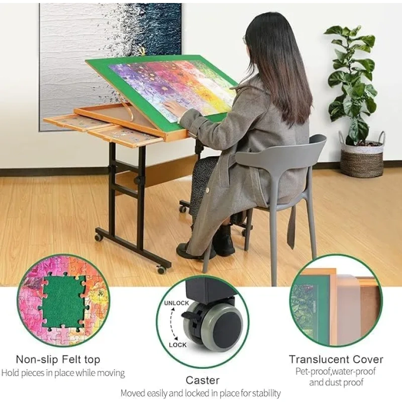 🔥 CLEARANCE SALE 🔥ALL4JIG JIGSAW PUZZLE TABLE WITH LEGS - Image 8