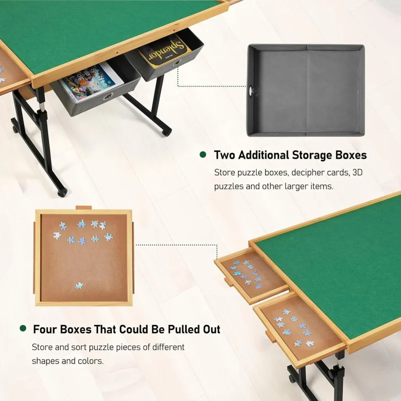 🔥 CLEARANCE SALE 🔥ALL4JIG JIGSAW PUZZLE TABLE WITH LEGS - Image 4