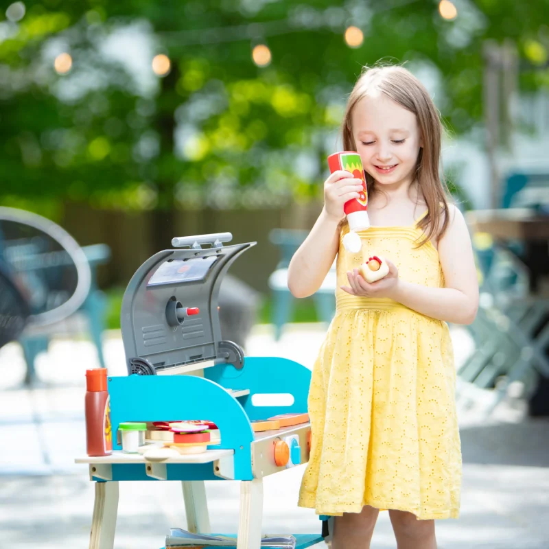 Clearance Sale-Deluxe Grill & Pizza Oven Play Set - Image 5