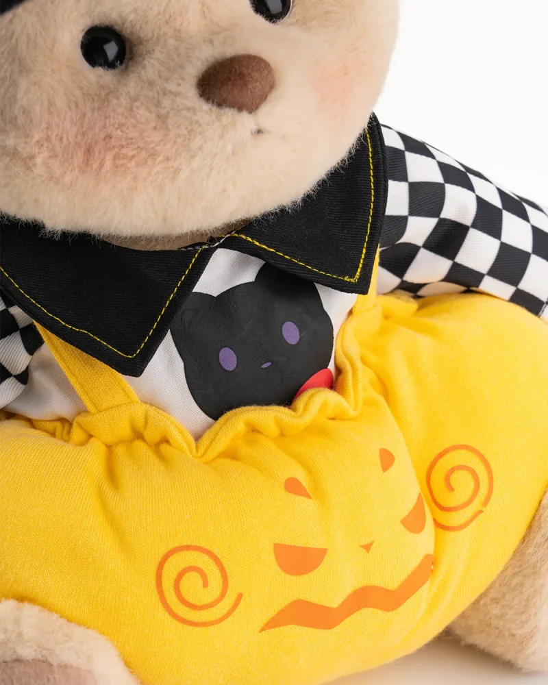 Clearance Sale-Halloween Cat Hat Pumpkin Overalls Bear Handmade Jointed Teddy Bear Gift - Image 7