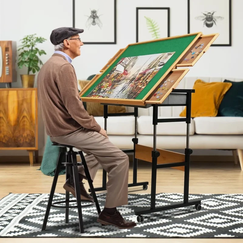 🔥 CLEARANCE SALE 🔥ALL4JIG JIGSAW PUZZLE TABLE WITH LEGS - Image 2