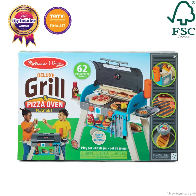 Clearance Sale-Deluxe Grill & Pizza Oven Play Set - Image 4