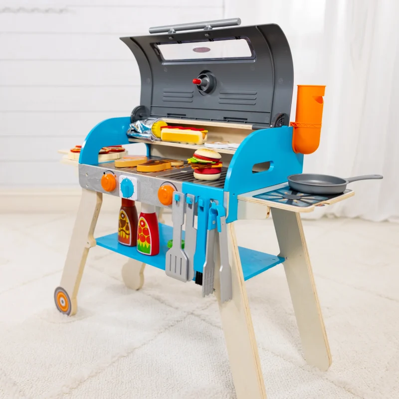 Clearance Sale-Deluxe Grill & Pizza Oven Play Set - Image 2