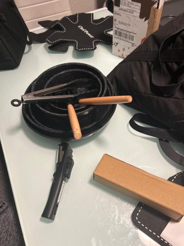 Last Chance Flash Sale-Cookware Set 19 pieces with Multiple Layer Granite Coating, Black photo review