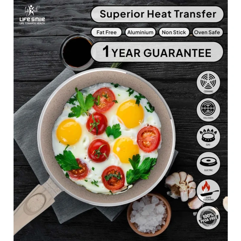 Last Chance Flash Sale-Cookware Set 19 pieces with Multiple Layer Granite Coating, Black - Image 8