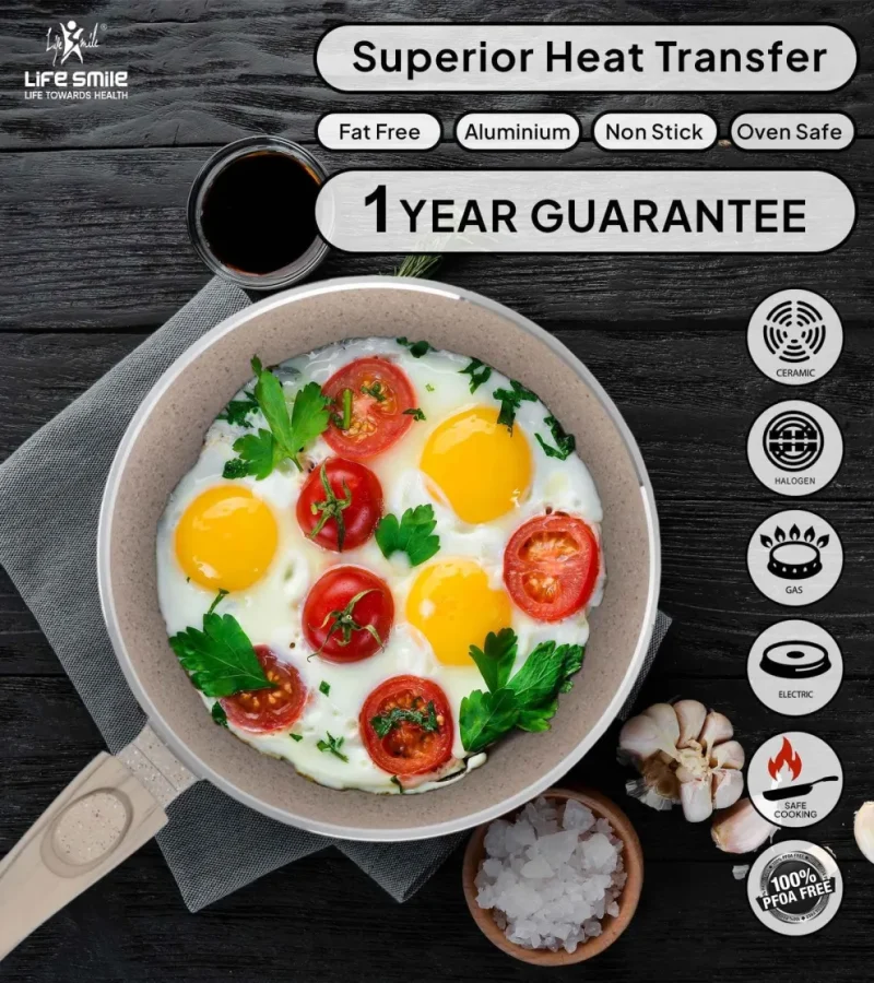Last Chance Flash Sale-Cookware Set 19 pieces with Multiple Layer Granite Coating, Black - Image 8