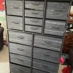 Raybee 16 Tall Drawers Dresser with Wood Top and Metal Frame for Bedroom photo review