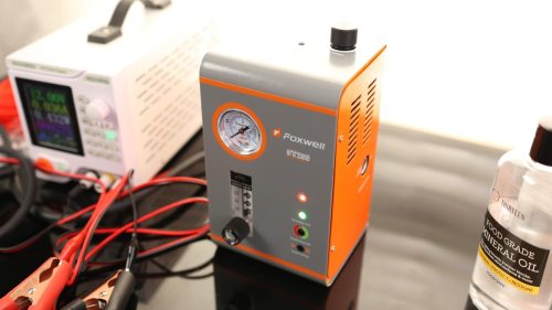 FOXWELL ST203 Smoke Machine Automotive Vacuum Exhaust Fuel EVAP Leak Detector with Built-in Air Pump photo review