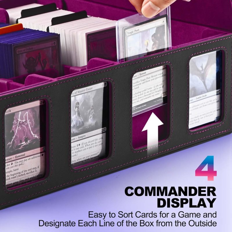 Trading Card Storage Box with Commander Display - Image 2