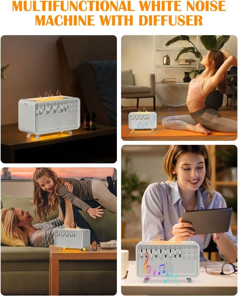 DreamCore White Noise Sound Machine Essential Oil Diffuser - Image 9