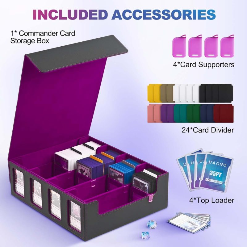 Trading Card Storage Box with Commander Display - Image 3