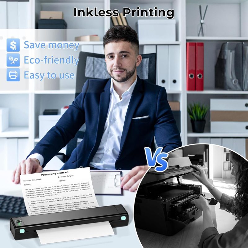 Phomemo M08F A4 Portable Printer Wireless Mobile Printer - Image 7