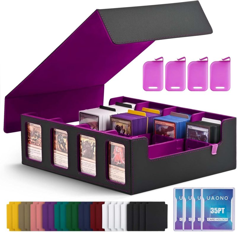 Trading Card Storage Box with Commander Display