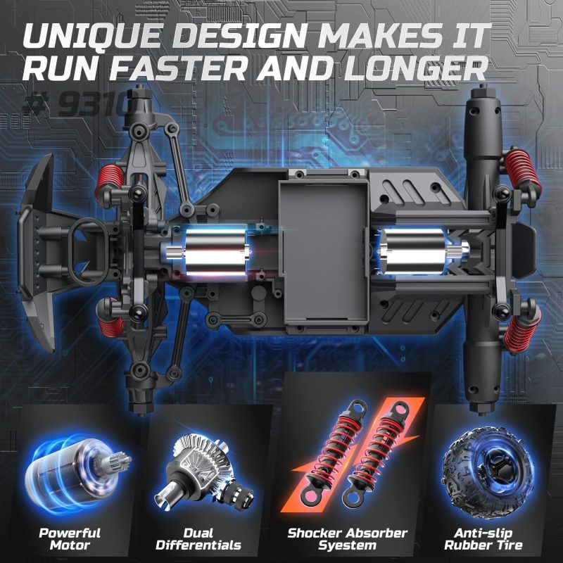 DEERC RC Cars 9310 High Speed Remote Control Car - Image 5