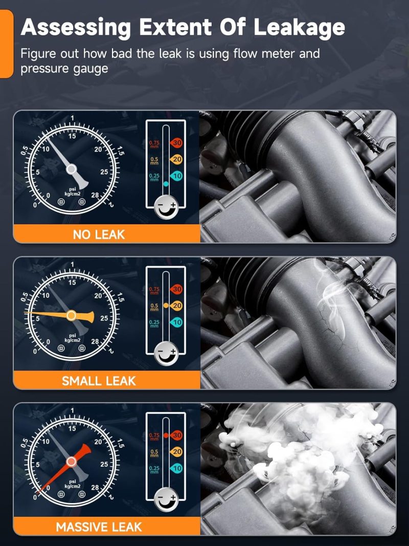 FOXWELL ST203 Smoke Machine Automotive Vacuum Exhaust Fuel EVAP Leak Detector with Built-in Air Pump - Image 5