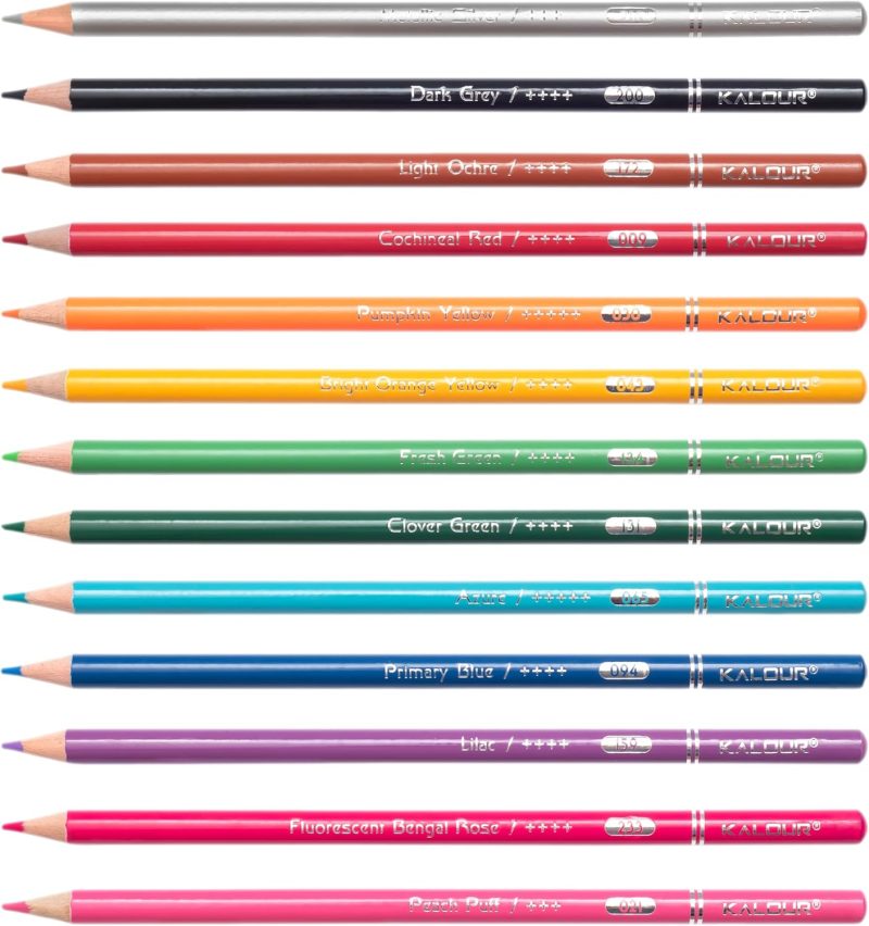 KALOUR Set of 300 Professional Colored Pencils - Image 7