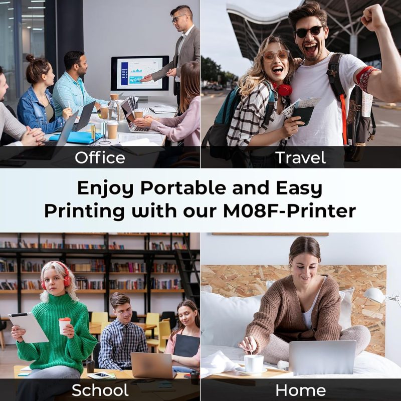 Phomemo M08F A4 Portable Printer Wireless Mobile Printer - Image 8