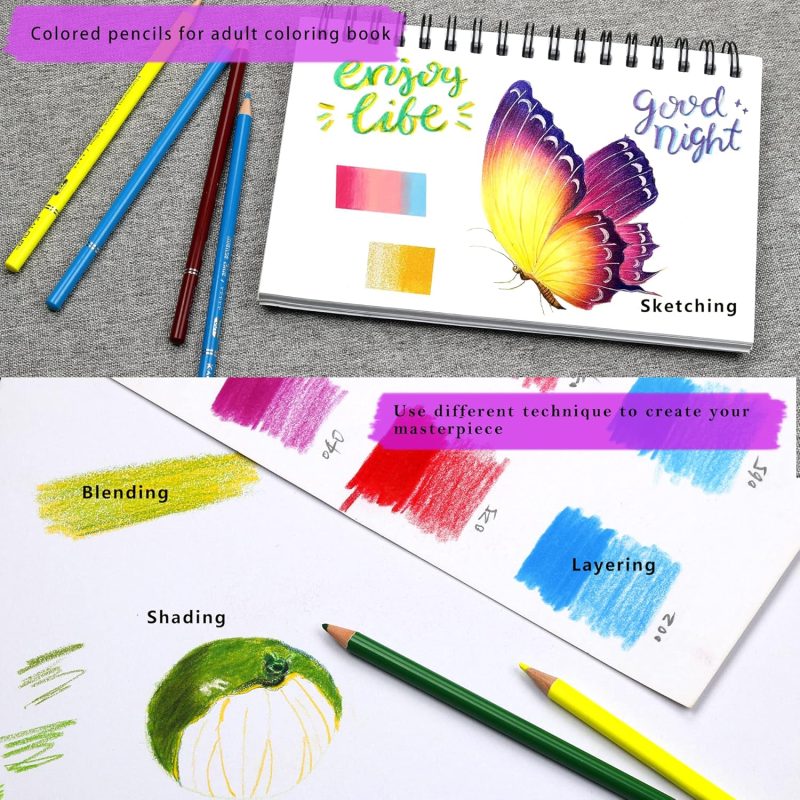KALOUR Set of 300 Professional Colored Pencils - Image 5