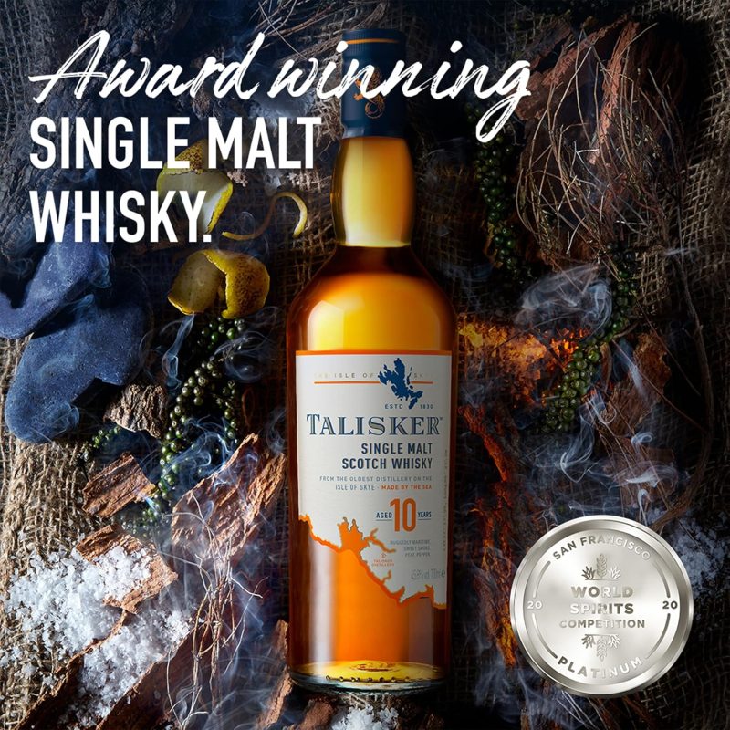 Talisker 10 Year Old Single Malt Scotch Whisky 70cl - Image 3