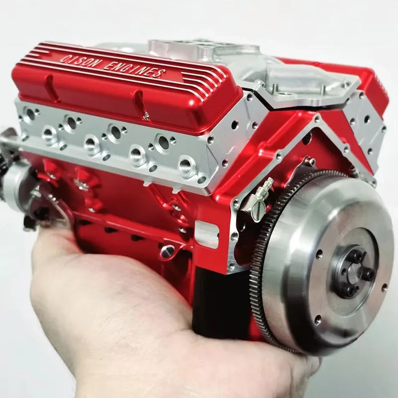 CISON Gasoline OHV V8 Small-block Engine Model Kits 4-Stroke 44cc Water-Cooled 1/6 - Image 2