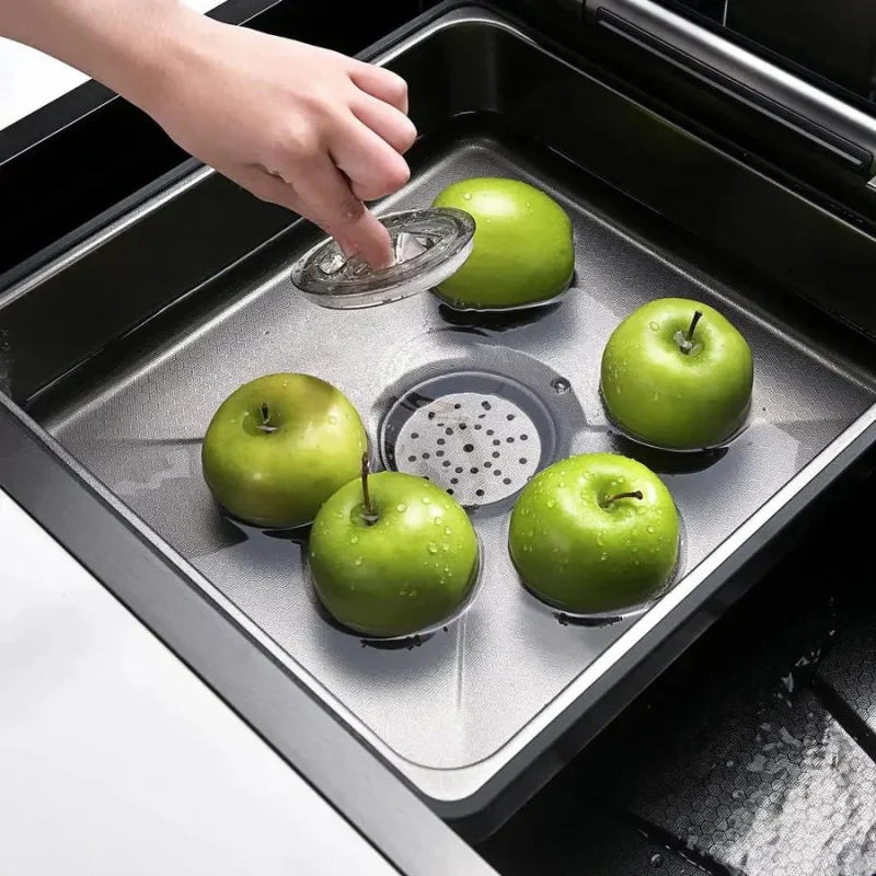 Lefton 33x22 Inch Waterfall Faucet Kitchen Sink with Digital Temperature Display LED Lighting - Image 6