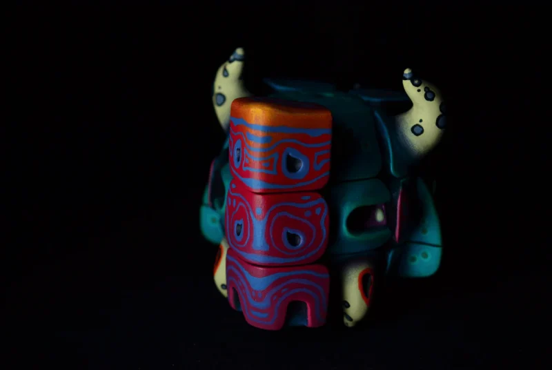 Artists Handmade Art Monster Sculpture Rubik Cube Toys - Image 7