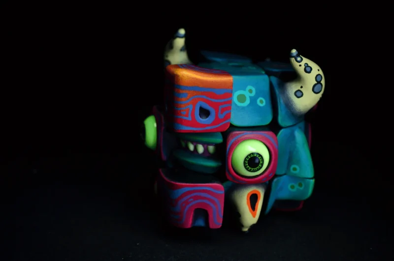 Artists Handmade Art Monster Sculpture Rubik Cube Toys - Image 6