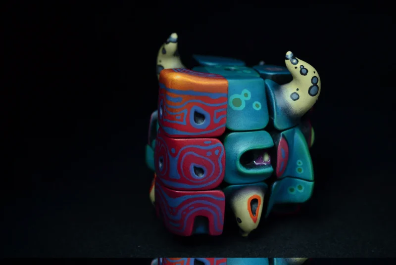 Artists Handmade Art Monster Sculpture Rubik Cube Toys - Image 2