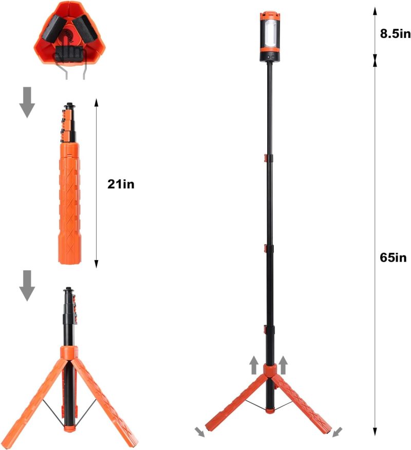 SAKER Upgraded Portable Camping Light with Bracket - Image 4