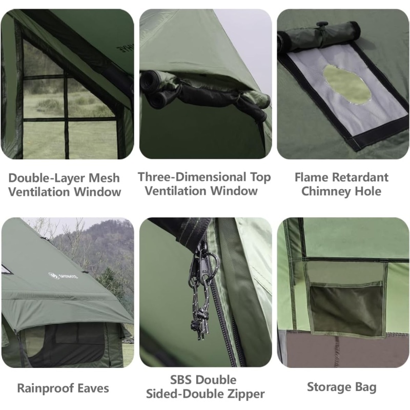 Inflatable Camping Tent 4 Season Glamping Tent - Image 6