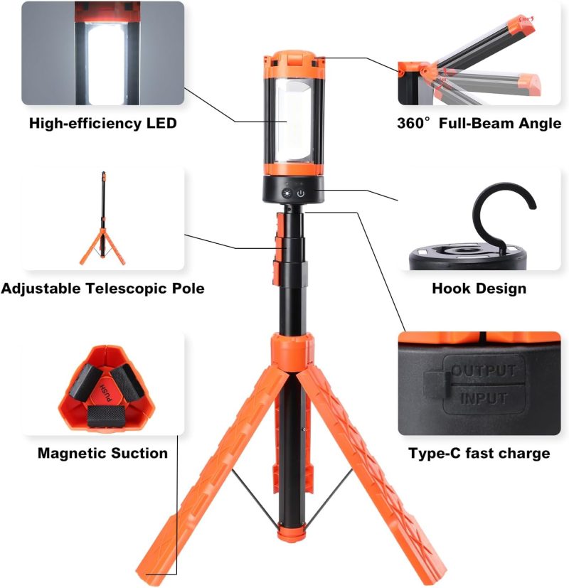 SAKER Upgraded Portable Camping Light with Bracket - Image 2