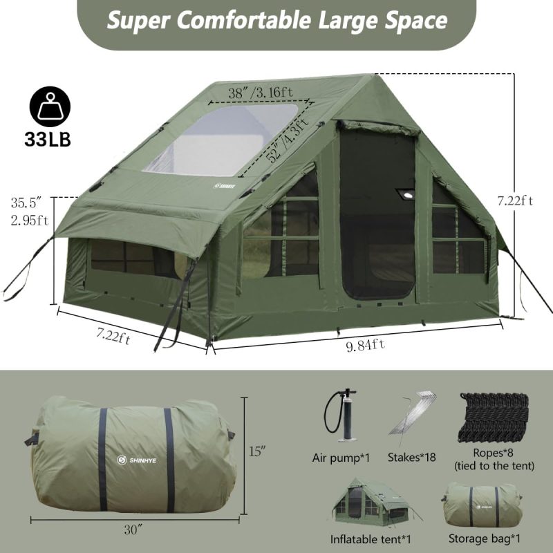 Inflatable Camping Tent 4 Season Glamping Tent - Image 5