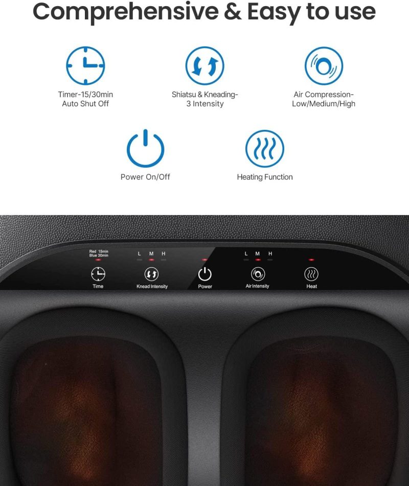 RENPHO Shiatsu Foot Massager Machine with Heat - Image 7