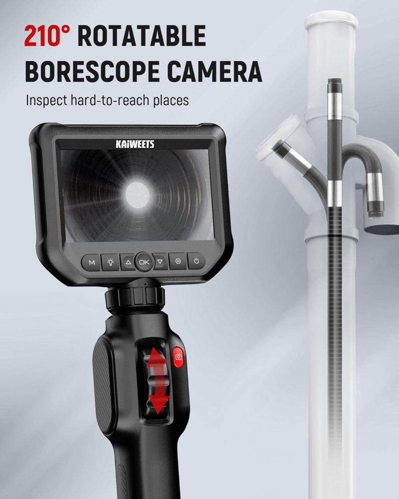 Two Way Articulating Borescope Camera with Light - Image 2