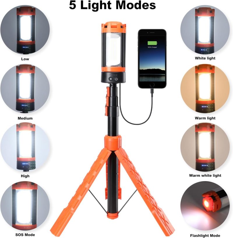 SAKER Upgraded Portable Camping Light with Bracket - Image 3
