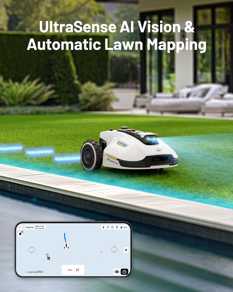 MAMMOTION YUKA Perimeter Wire Free Robot Lawn Mower - Image 4