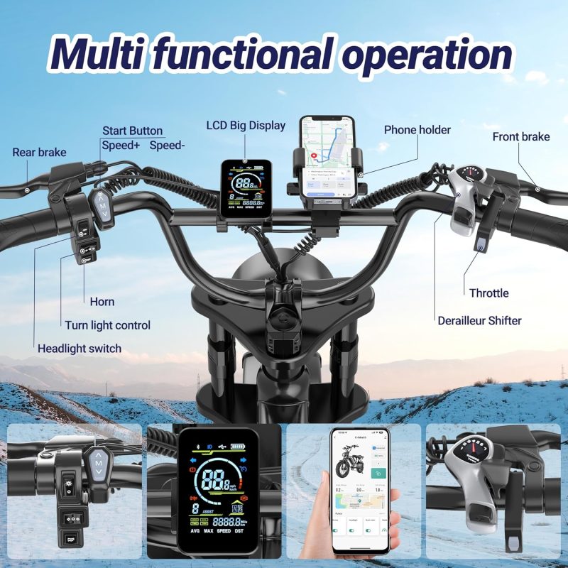 Qlaway Aovowheel 1500W Electric Off-Road Bike - Image 6