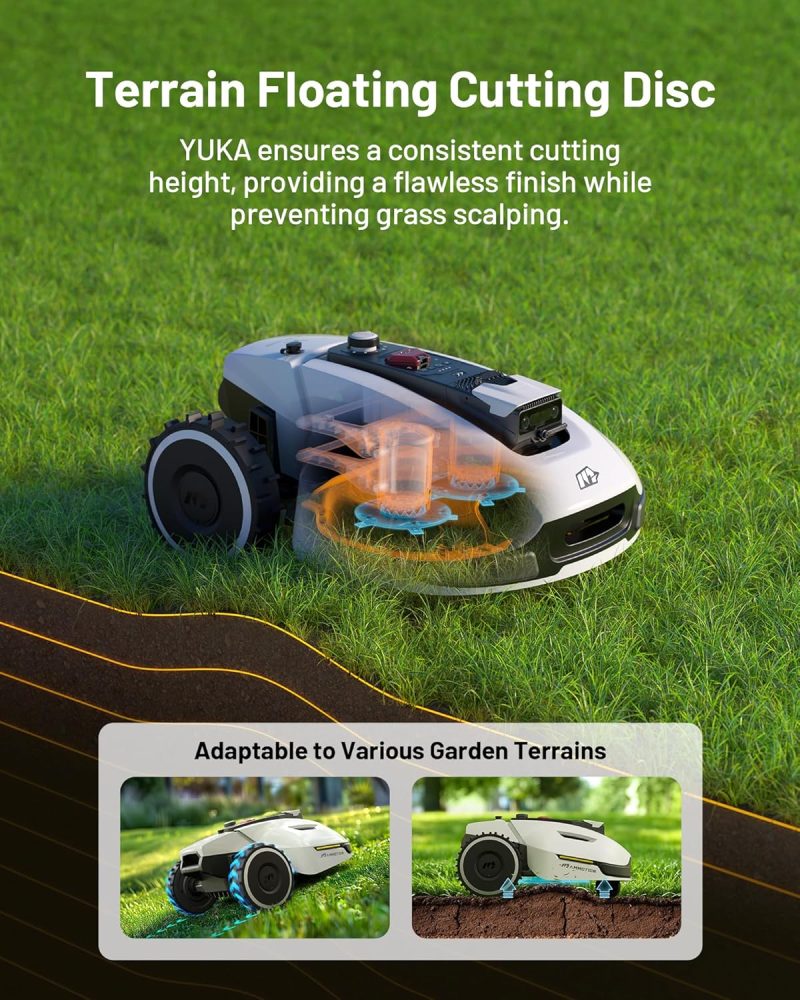 MAMMOTION YUKA Perimeter Wire Free Robot Lawn Mower - Image 5